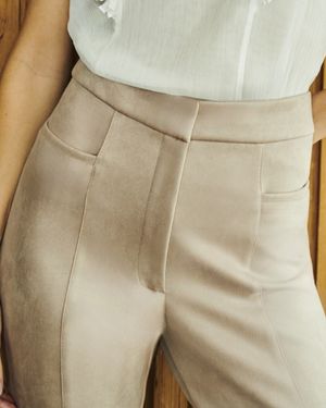 Calça Skinny Suede