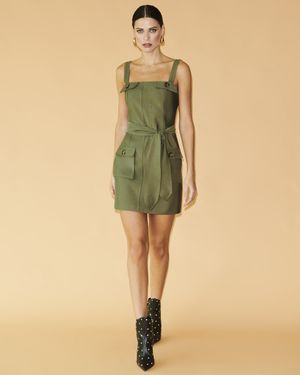 Vestido Mini Cargo Detalhe Botões