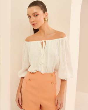 BLUSA OMBRO A OMBRO COM ENTREMEIOS