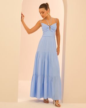 VESTIDO MAXI DUPLA AMARRAÇÃO