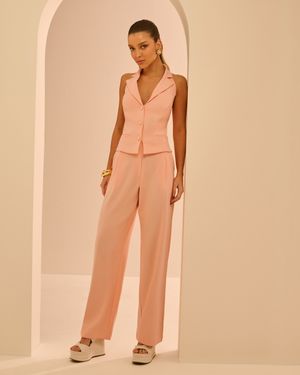 CONJUNTO COLETE FRENTE UNICA E CALÇA