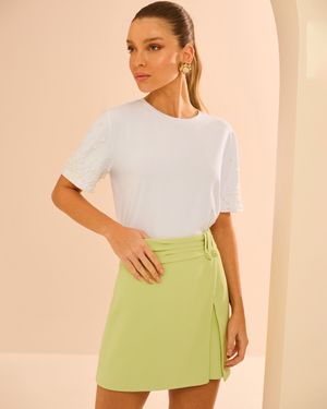 SHORT SAIA CÓS PREGUEADO