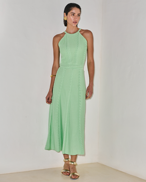 CONJUNTO TOP E SAIA MIDI PLISSADA TRICOT