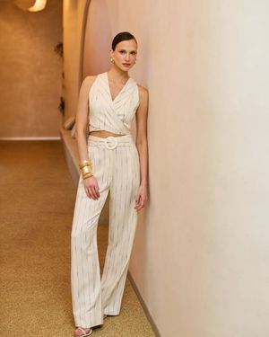 Conjunto Top Bojo Twist e Calça Wide
