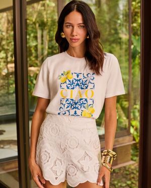 T - Shirt Silk Ciao - Branco