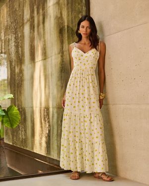 Vestido Maxi Alça Dupla Limone