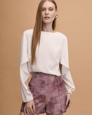 Blusa Crepe Decote V