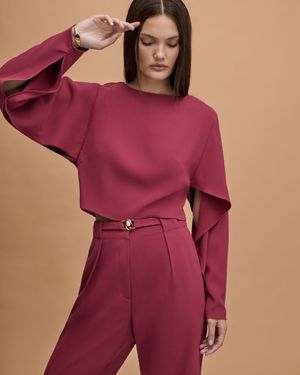 Blusa Crepe Decote V