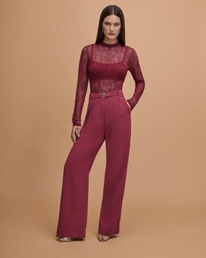 Blusa Manga Longa de Renda