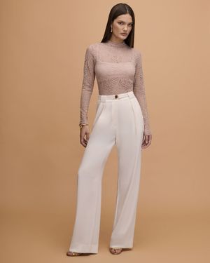 Blusa Manga Longa de Renda