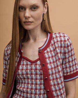 Casaqueto Jacquard Pied de Poule 