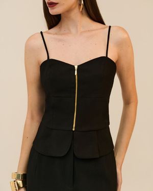 Top Alças Peplum 