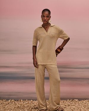 Conjunto Tunica e Calça Ponto Vazados 