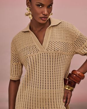Conjunto Tunica e Calça Ponto Vazados 