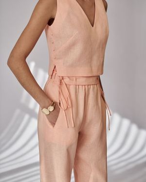 Conjunto Top e Calça Clochard Cenoura 
