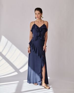 Vestido Maxi Babados 