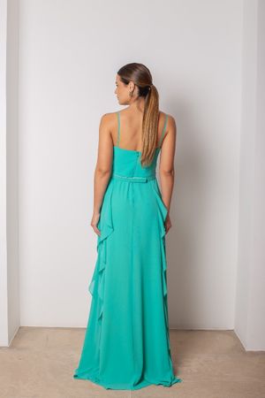Vestido Fluido Decote V