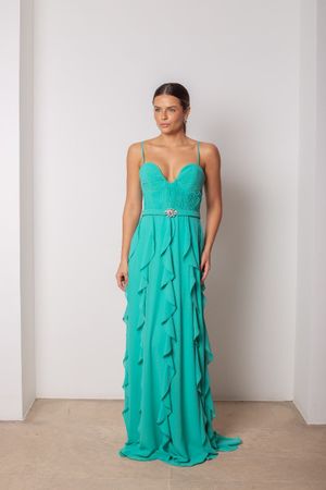 Vestido Fluido Decote V