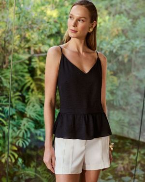 Top Alças Peplum