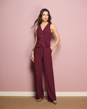Conjunto Colete e Calça Reta