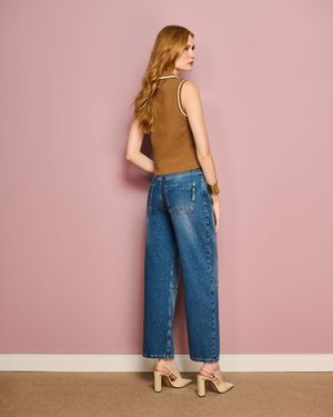 Calça Regular Jeans