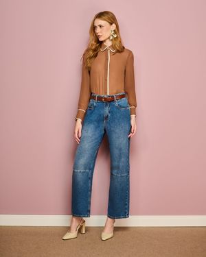 Calça Regular Jeans