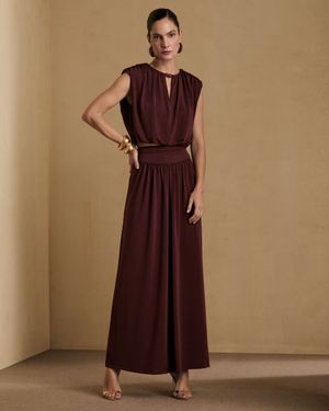 Conjunto Top Balone e Saia Maxi 