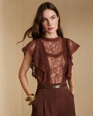 Blusa Renda com Aviamento 