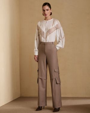 Calça Cargo Wide