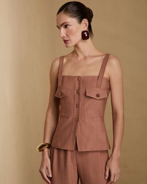 Conjunto Alongado e Calça Pantalona