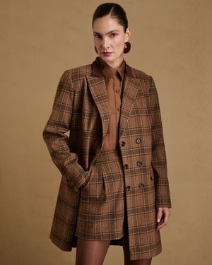 Blazer Dress Xadrez