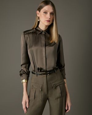 Camisa Manga Longa Acetinada 
