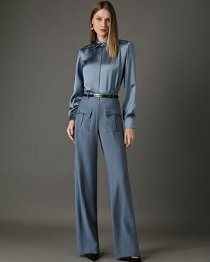 Camisa Manga Longa Acetinada 