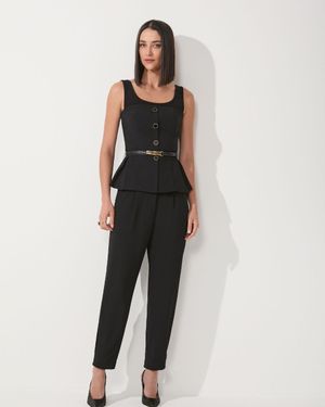 Conjunto com Falsa Sobreposição e Calça 