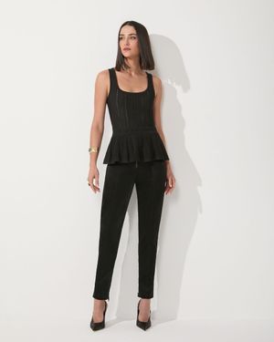 Calça Skinny Recortes 