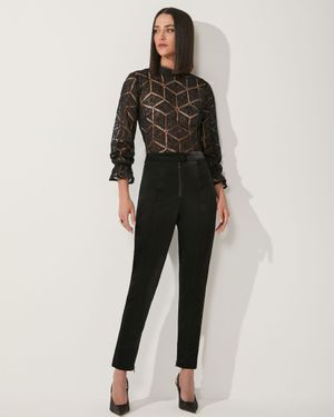 Blusa Renda Manga Longa