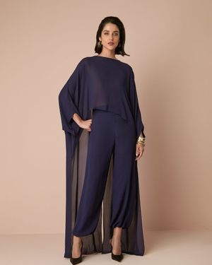 Conjunto Blusa Capa e Calça Balloon 