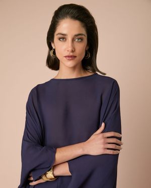 Conjunto Blusa Capa e Calça Balloon 