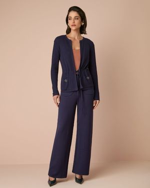 Conjunto Parka e Calça Reta Bolsos