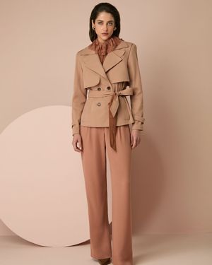 Trench Coat com Pala Removível