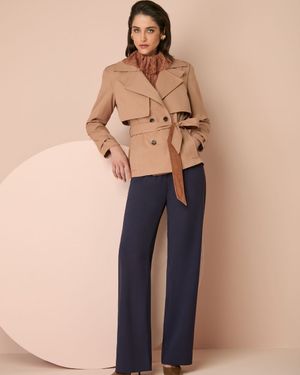 Trench Coat com Pala Removível