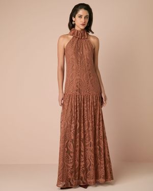 Vestido Maxi Gola Jabour