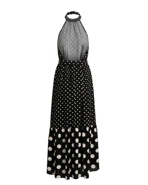Vestido Maxi Frente Única Mix de Póas 