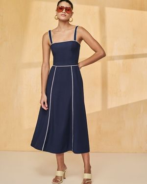 Vestido Nesgas Bicolor 