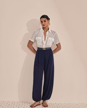 Polo Renda com Bolso