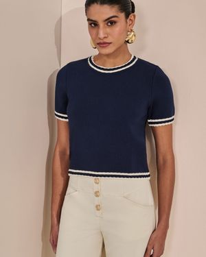 Blusa Tricot Detalhe Tresse