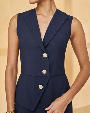 Macacão Peplum com Botões 