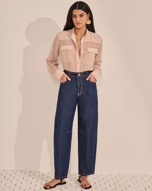 Calça Jeans Barrel