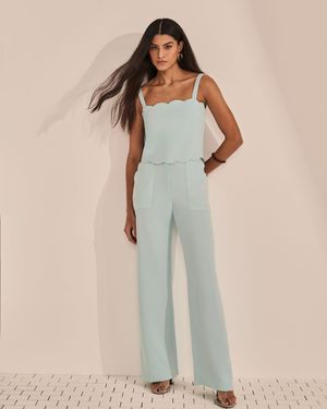 Conjunto Top Decote Ondas e Pantalona