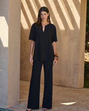 Conjunto Túnica e Pantalona Detalhe Cinto